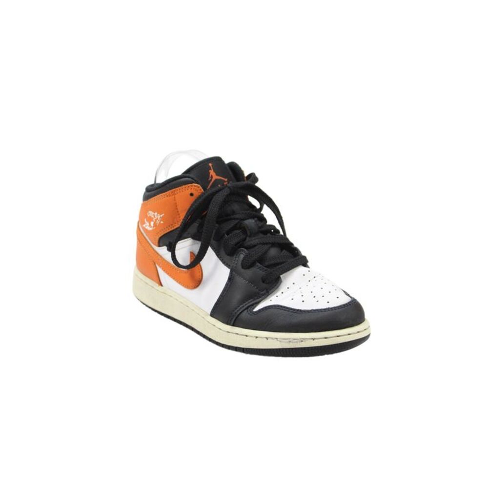 Nike Boys Aird Jordan 1 Mid Lace-Up High-Top Sneakers Multicolor Size 6